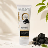 BeCute Derma Glow+ Whitening Facial Foam (With Activated Charcoal) - 100ml