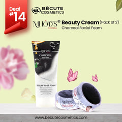 Deal 14 - MHODS Charcoal Facial Foam & Pack of two Beauty Creams