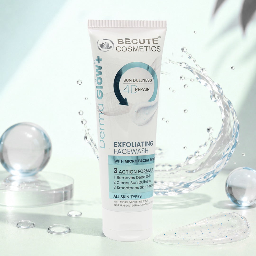 BeCute Derma Glow+ Exfoliating Facewash