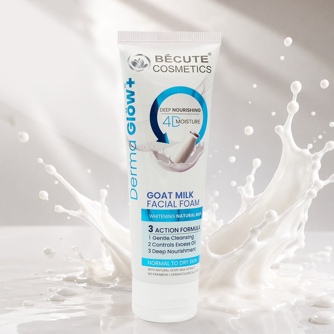 BeCute Derma Glow+ Goat Milk Facial Foam
