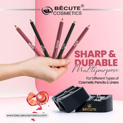 Sharpener For Eyebrow, Eyeliner & Lip Pencils | 2 Holes Sharpener